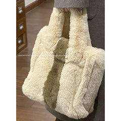 Winter Hairy Women Bag High Capacity Handbag Shoulder Tote Girls Purses Soft