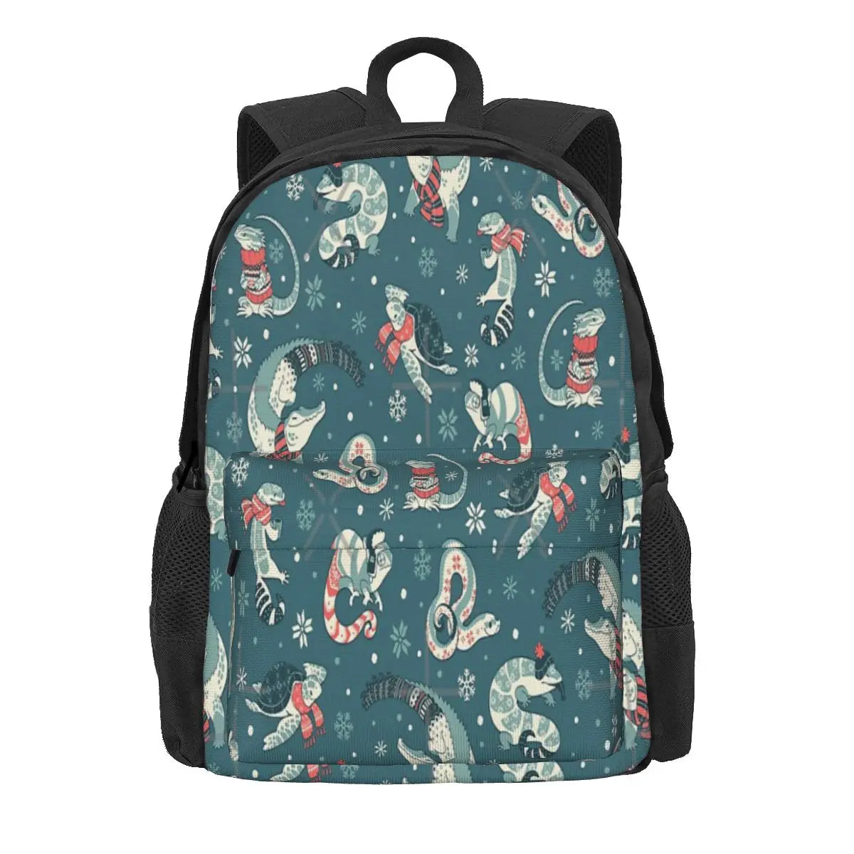 Winter Herps In Dark Backpacks Men's Women's Handbag