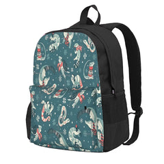 Winter Herps In Dark Backpacks Men's Women's Handbag