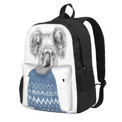 Winter Koala Backpacks Men's & Women's Anime Bag for Teenagers