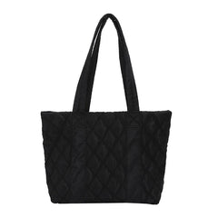 Winter Large Capacity Nylon Shoulder Bag Cotton Tote Bags