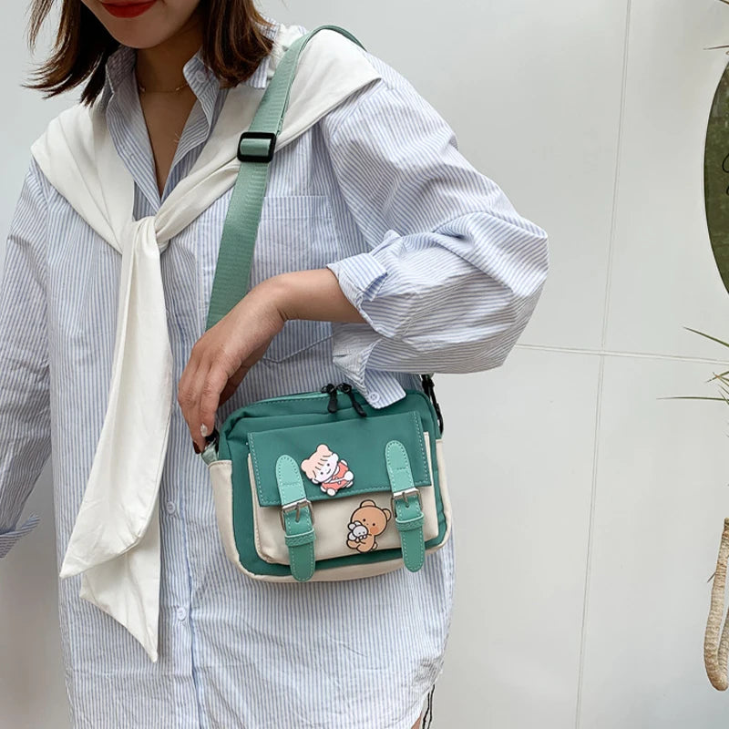 Winter Canvas Women's Bag Bungy Bag One-shoulder Diagonal Small Bag