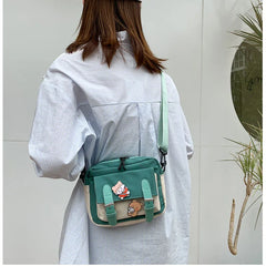 Winter Canvas Women's Bag Bungy Bag One-shoulder Diagonal Small Bag