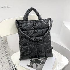 Winter Women's High Down Fabric Shoulder Messenger Bag