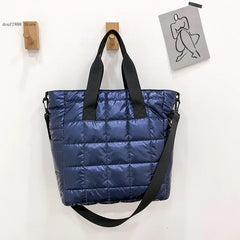Winter Women's High Down Fabric Shoulder Messenger Bag