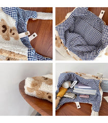 Winter Lamb Wool Shoulder Bag for Women