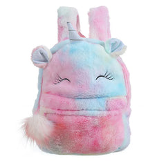 Winter Plush Backpack Children Cartoon School Bag Kindergarten Little Princess G