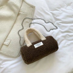 Winter Soft Plush Crossbody Bag Mini Faux Fur Women's Handbag