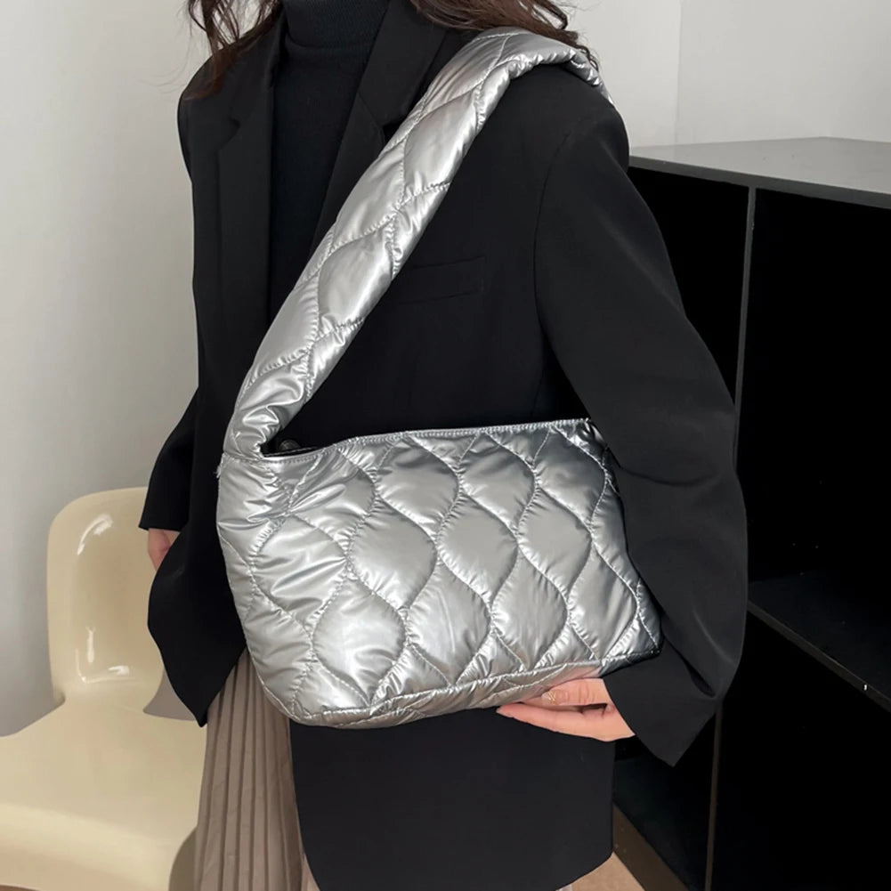 Winter Space Cotton Handbag Female Large Capacity Shoulder Bag