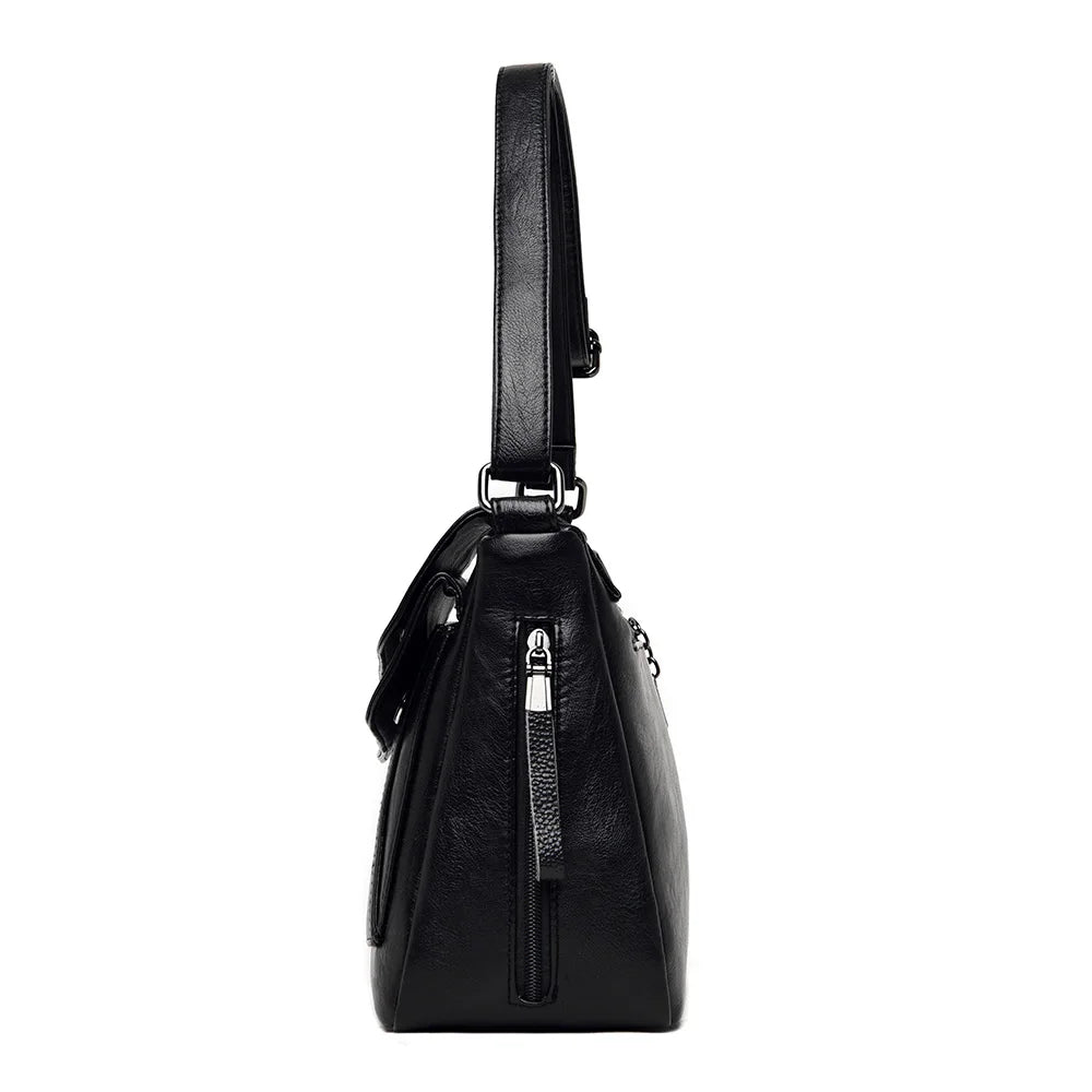 Soft Leather Handbags Women's Messenger Shoulder Crossbody Bags