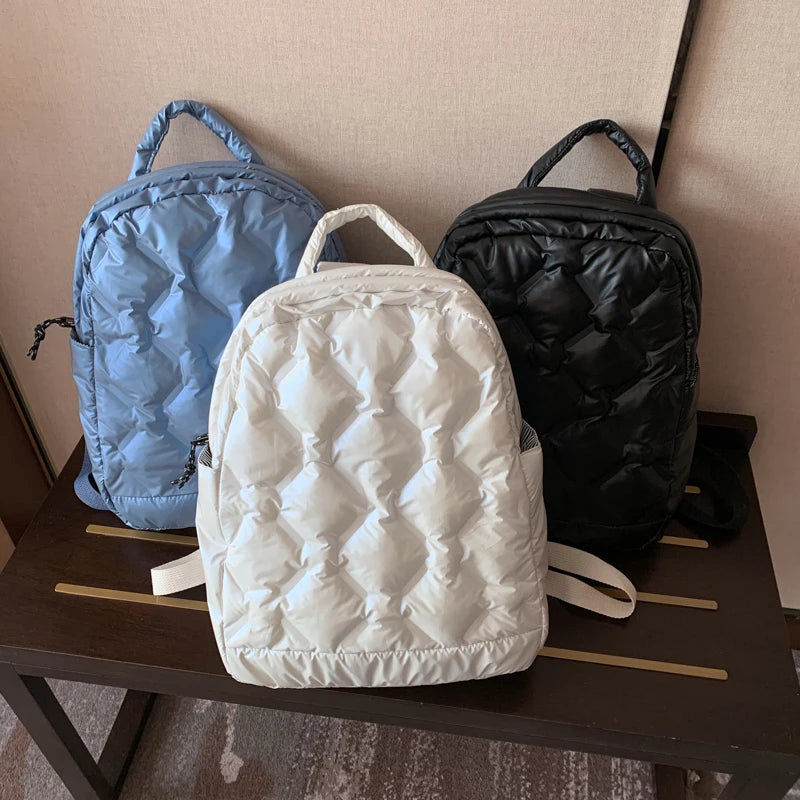 Ultralight Warm Down Backpack for Girls