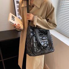 Winter Warm Women's Shoulder Bag Quilted Crossbody Bags for Women