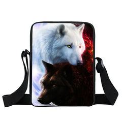 Winter Wolf Shoulder Bag Puppy Women Handbag Howling Wolf Messenger Bags