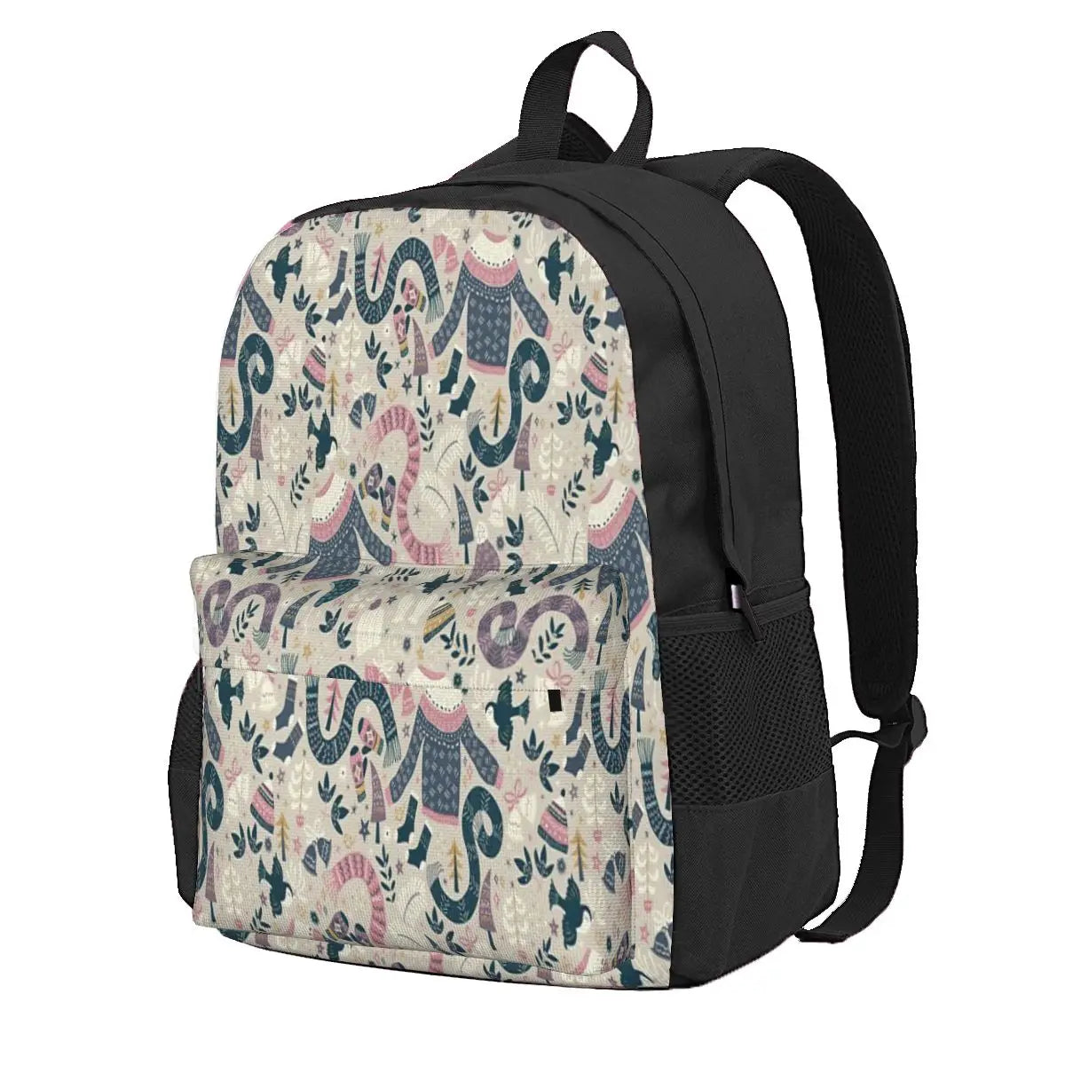 Winter Woolies Backpacks Men Women School Bag Girl