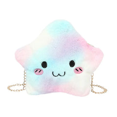 Winter Plush Handbag Cartoon Shoulder Bag Girl Student Fur Messenger Bags