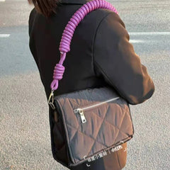Winter Hand Woven Small Square Bag Shoulder Bag