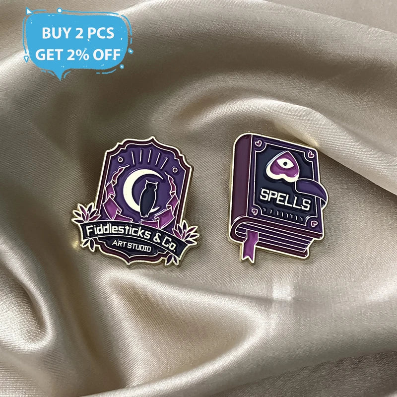 Witch Magic Enamel Pin Custom Halloween Ornament