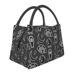 Gothic Rock Coffin Insulated Lunch Bag