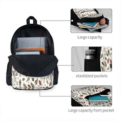 Witchy Pattern Light Backpacks Men Women Kpop Bags