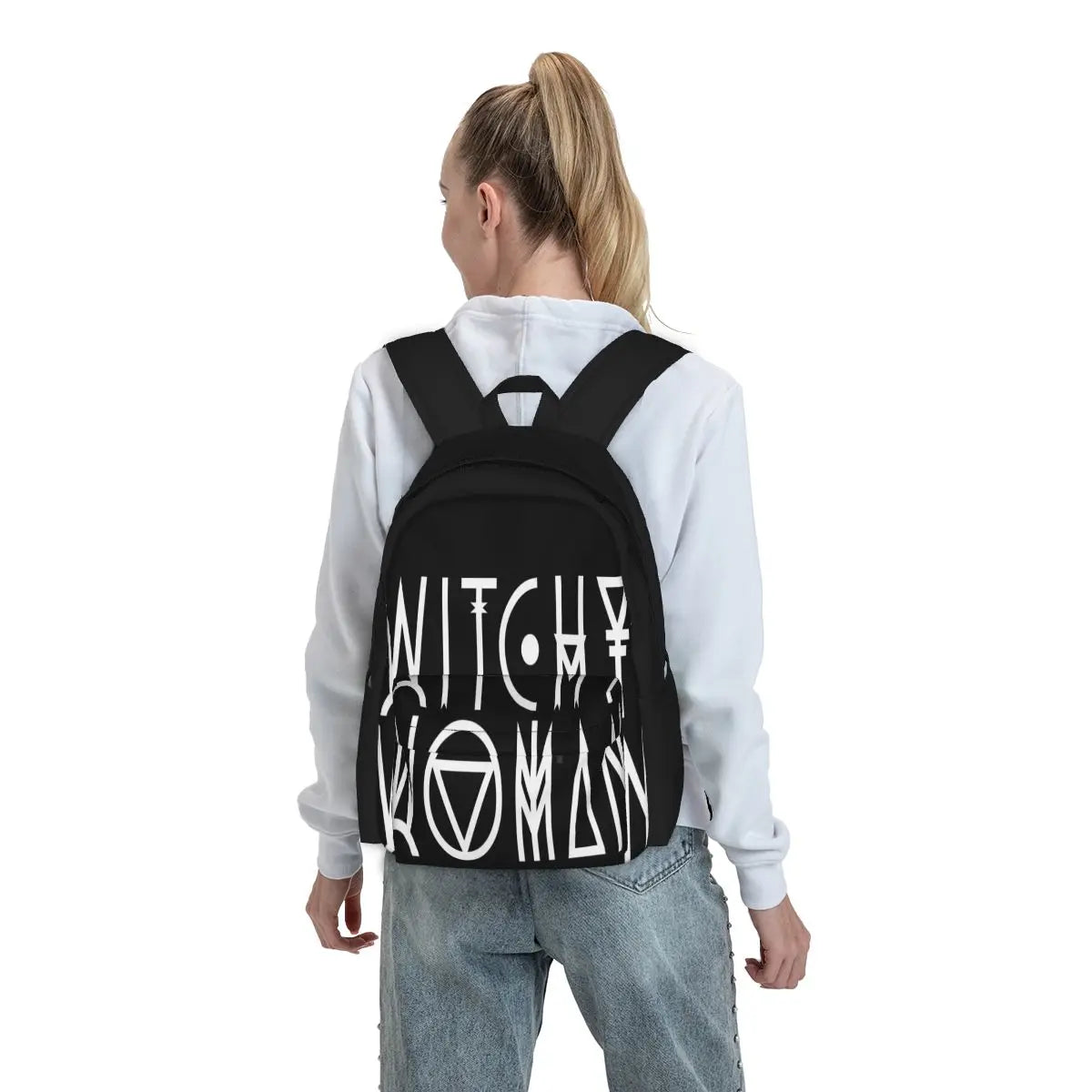 Witchy Woman Backpack Men's Bags Zipper School Girls