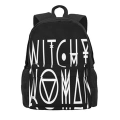 Witchy Woman Backpack Men's Bags Zipper School Girls