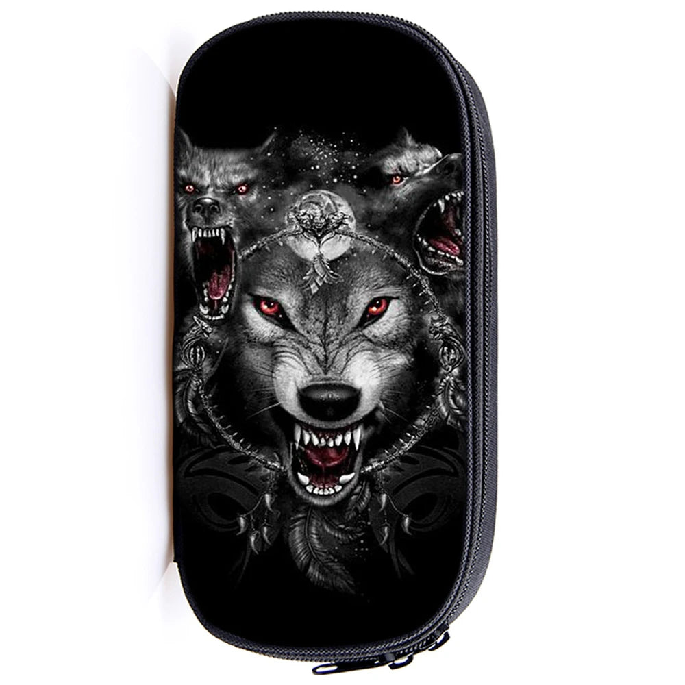 Wolf Stationery Bag High Kids Pencil Case