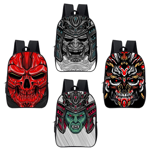 Wolf School Backpack for Boys Girls Animal Lion Dragon Travelbag