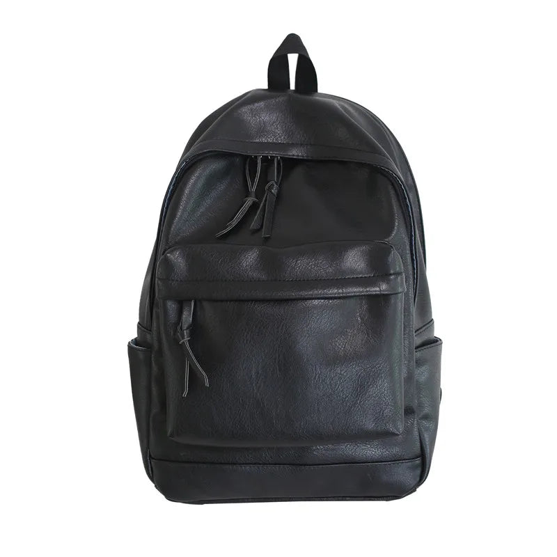 Leather Backpack for Men and Women - Stylish School Bagpack
