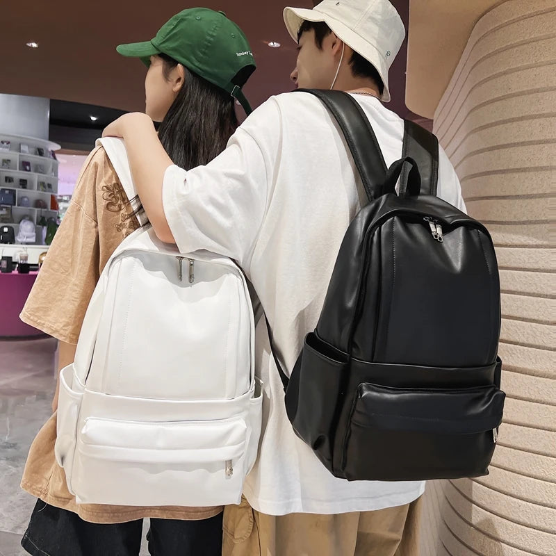 Women Backpack High PU Leather Rucksack Women's Knapsack Travel Bagpacks School