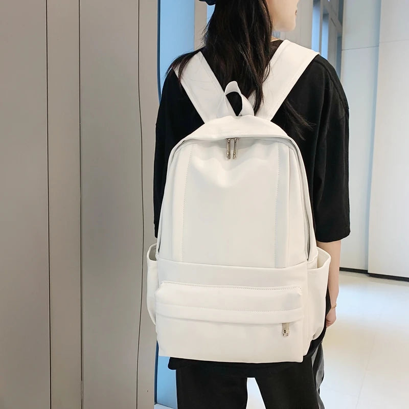 Women Backpack High PU Leather Rucksack Women's Knapsack Travel Bagpacks School