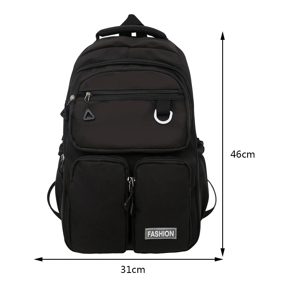 Large Capacity Waterproof Nylon Backpack for Teenage Girls Boys