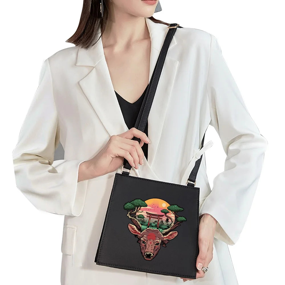 Japanese Cartoon Pattern Shoulder Bag