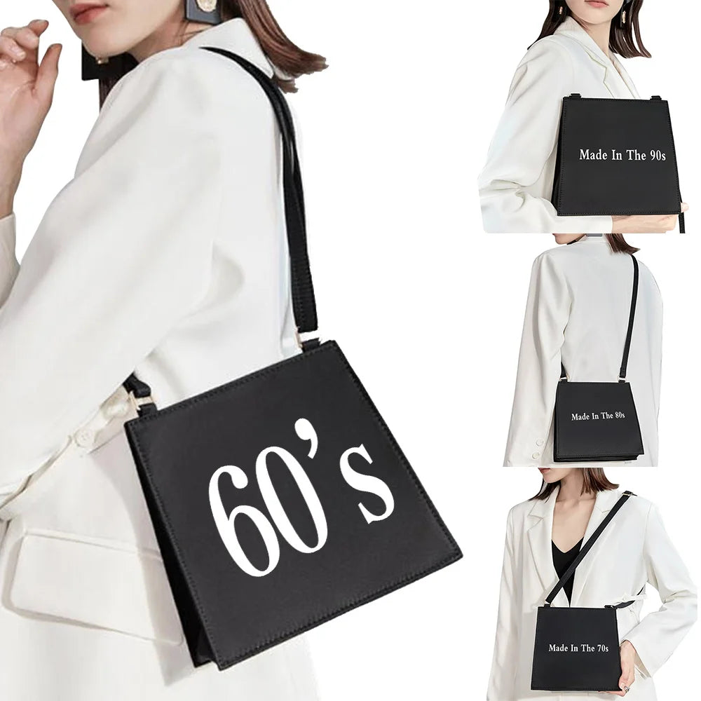 Harajuku Shoulder Bag Years Pattern Printing Series Portable Commuter