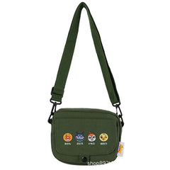 Canvas Small Square Cartoon Fairy Messenger Bag