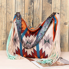 Bohemian Style Beach Shoulder Bag Quilted Crossbody