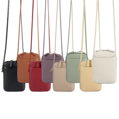 Women's Leather Crossbody Bag Mini Messenger Bag