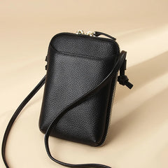 Women's Leather Crossbody Bag Mini Messenger Bag