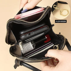 Women's Leather Crossbody Bag Mini Messenger Bag