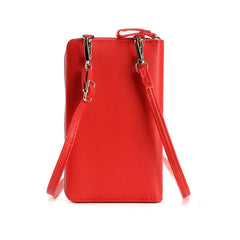 Snake Pattern Crossbody Bag Multi-function PU Small Bag Vertical