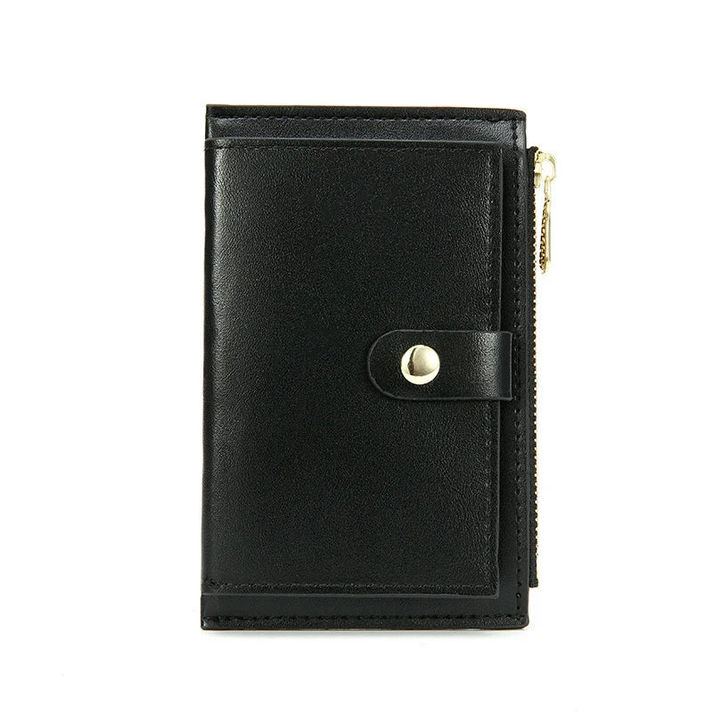 Woman Short Wallet Pearl Small Zipper Bag Card Lady Coin Purse