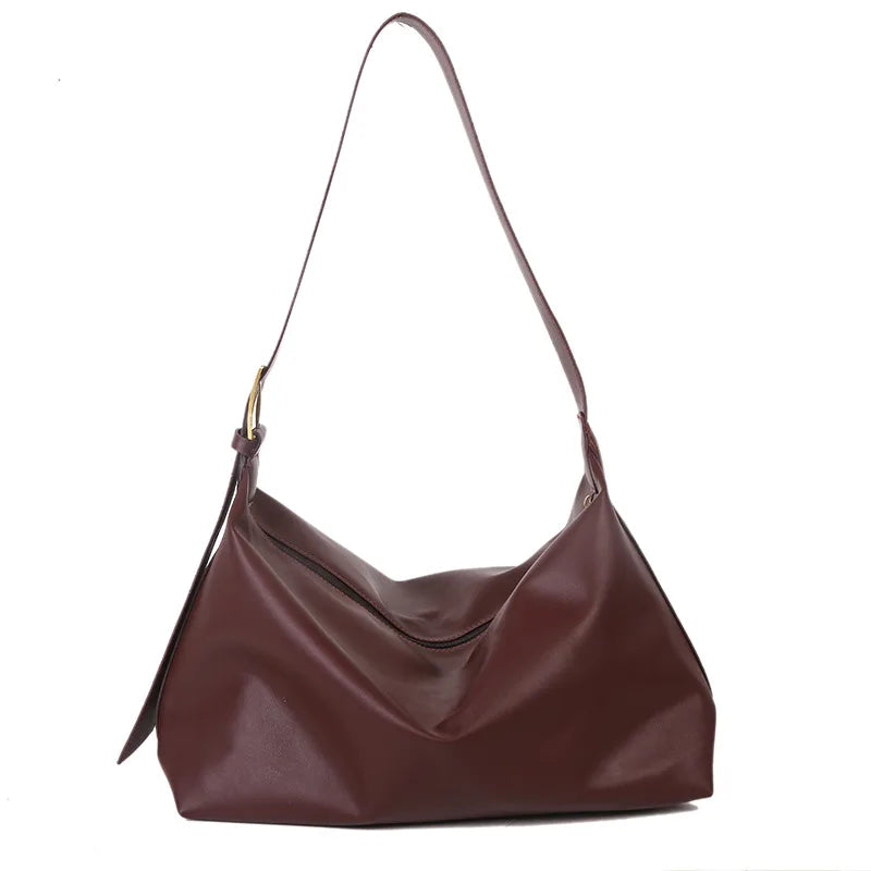 Casual Tote PU Leather Vintage Shoulder Bag for Women