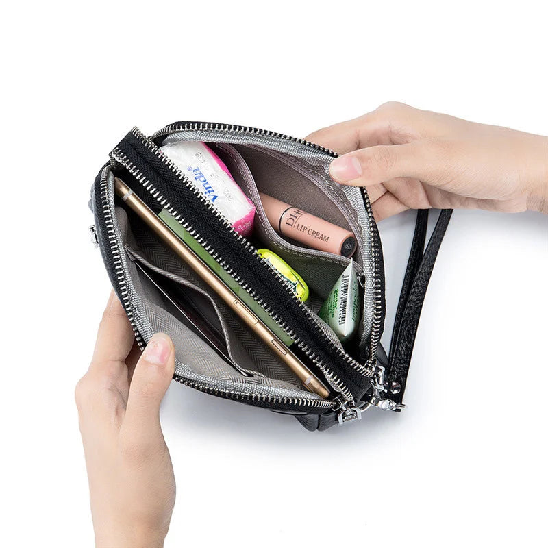 Crocodile Leather Shoulder Bag Crossbody Clutch Handbag for Women
