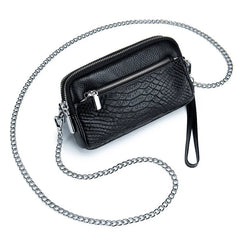 Crocodile Leather Shoulder Bag Crossbody Clutch Handbag for Women