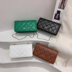 Woman Small Square Bag PU Leather Messenger Casual Multifunction