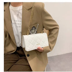 Woman Small Square Bag PU Leather Messenger Casual Multifunction