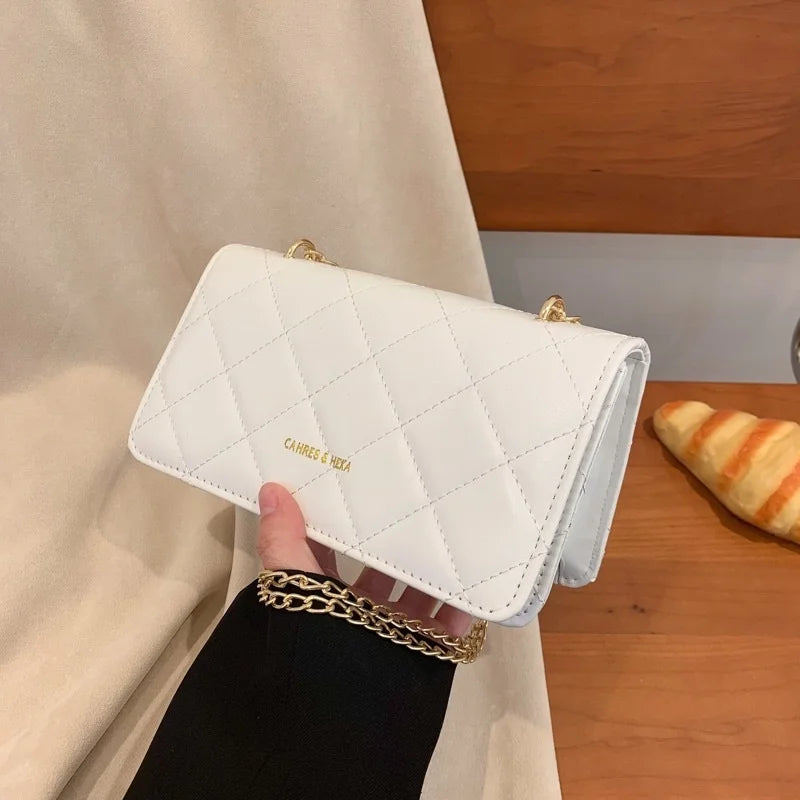 Woman Small Square Bag PU Leather Messenger Casual Multifunction