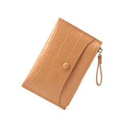 Mini Zip Coin Bag Ultra Thin Card Wallet for Women