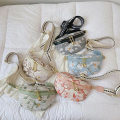 Women Waist Bag Leather Shoulder Chest Bag