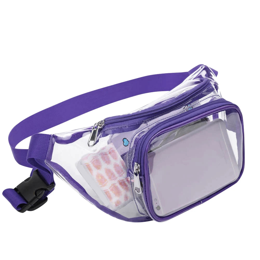 Clear Stadium Approved Waist Bag Waterproof Fanny Pack Adjustable