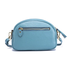Women's Leather Messenger Bag Small Square Shoulder Bag Elephant Design